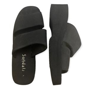 Y2K Bratz Platform Double Straps Sandals